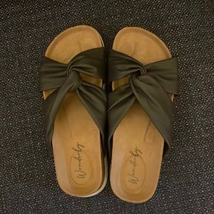 Black slides/sandals